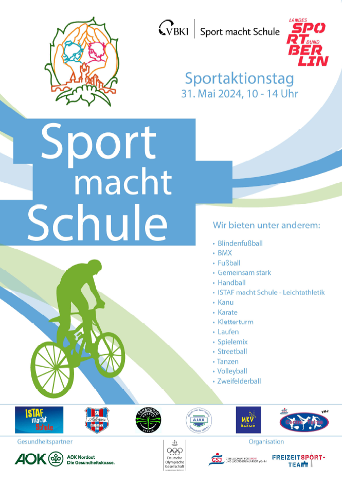 Plakat für das Sportfest
