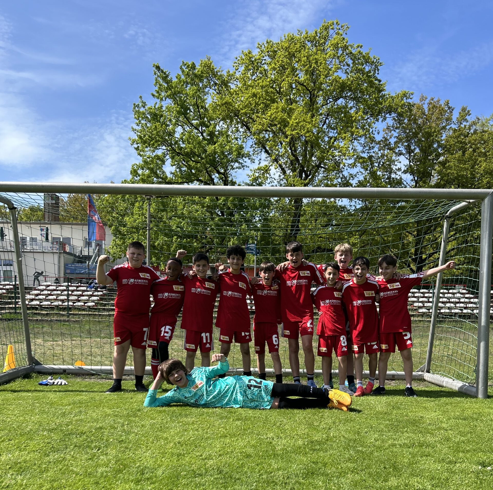Team junger Fußballer