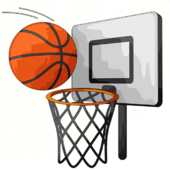 zeichnung eines Basketballs