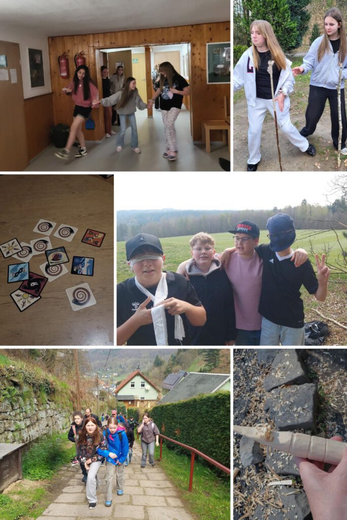 verschiedene Bilder der Klassenfahrt