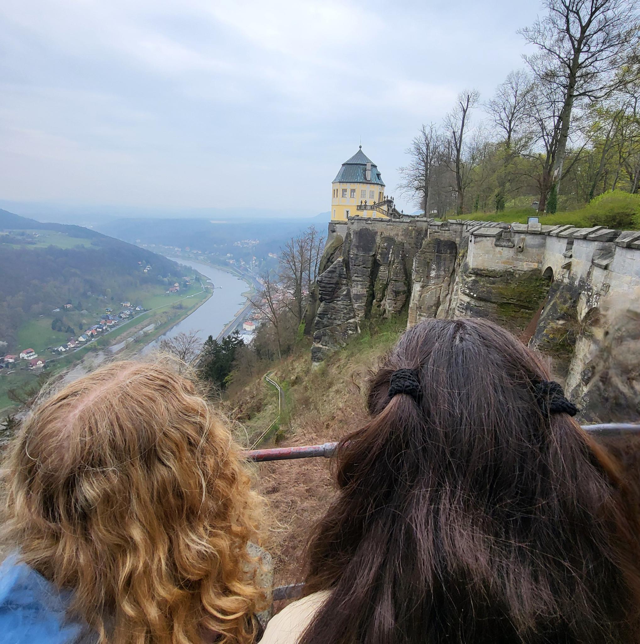 2 Kinder auf der Festung Königsstein